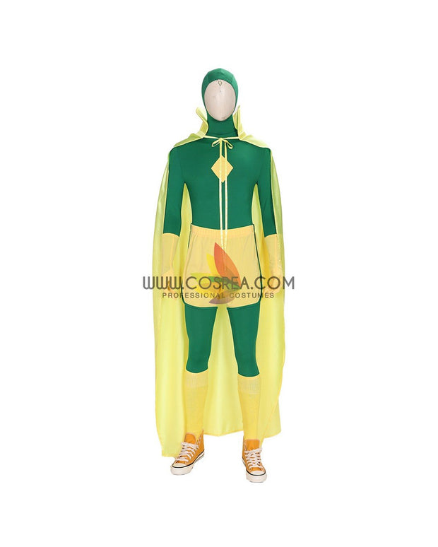 Cosrea Marvel Universe Vision Halloween Wanda And Vision TV Series Cosplay Costume