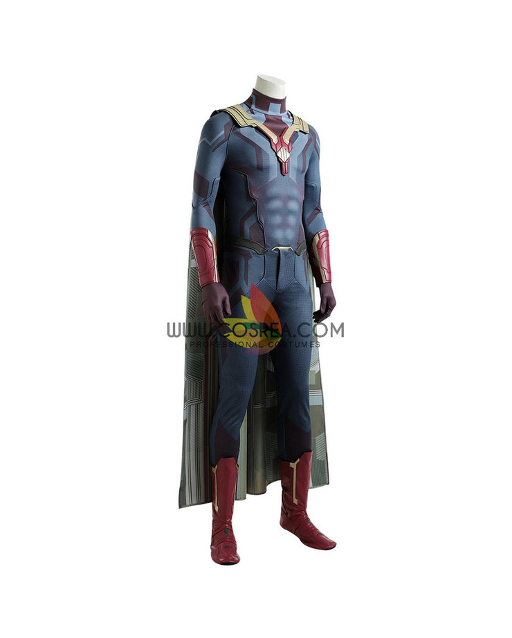 Cosrea Marvel Universe Vision Infinity War Cosplay Costume