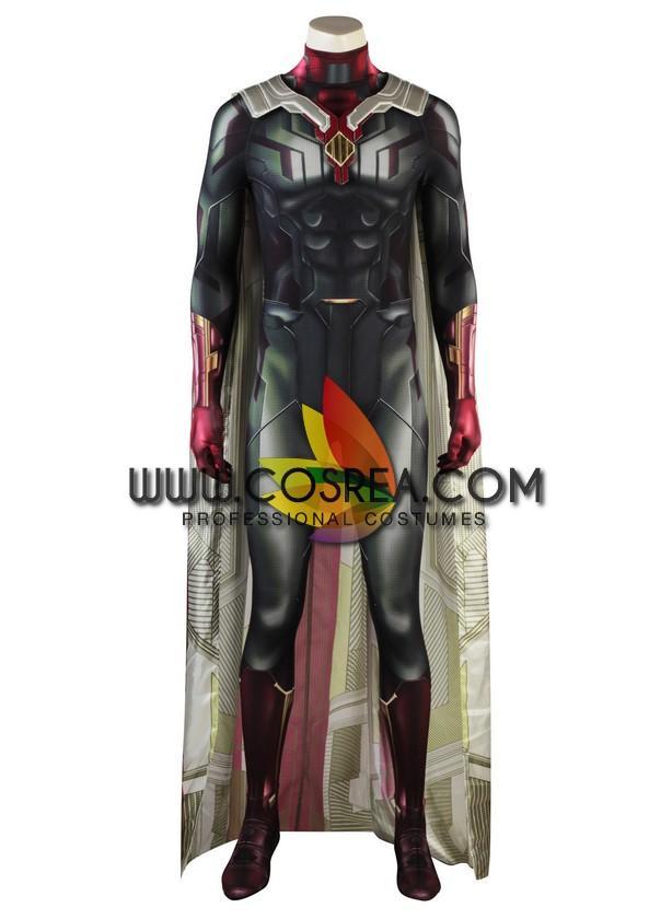 Cosrea Marvel Universe Vision The Avengers Digital Printed Cosplay Costume