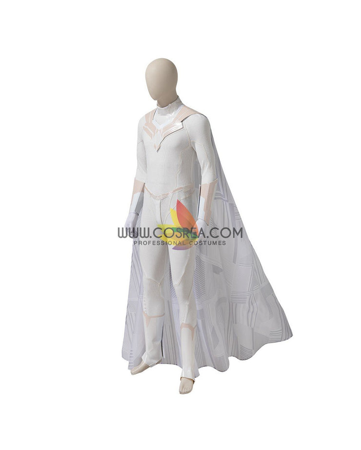 Cosrea Marvel Universe White Vision Cosplay Costume