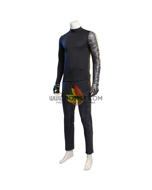 Cosrea Marvel Universe Winter Soldier The Falcon And Winter Soldier TV Series Full PU Leather Version Cosplay Costume