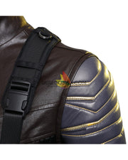 Cosrea Marvel Universe Winter Soldier The Falcon And Winter Soldier TV Series Full PU Leather Version Cosplay Costume