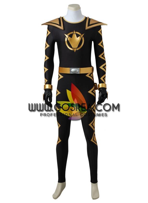 Cosrea P-T Power Rangers Dino Thunder Black Ranger Cosplay Costume