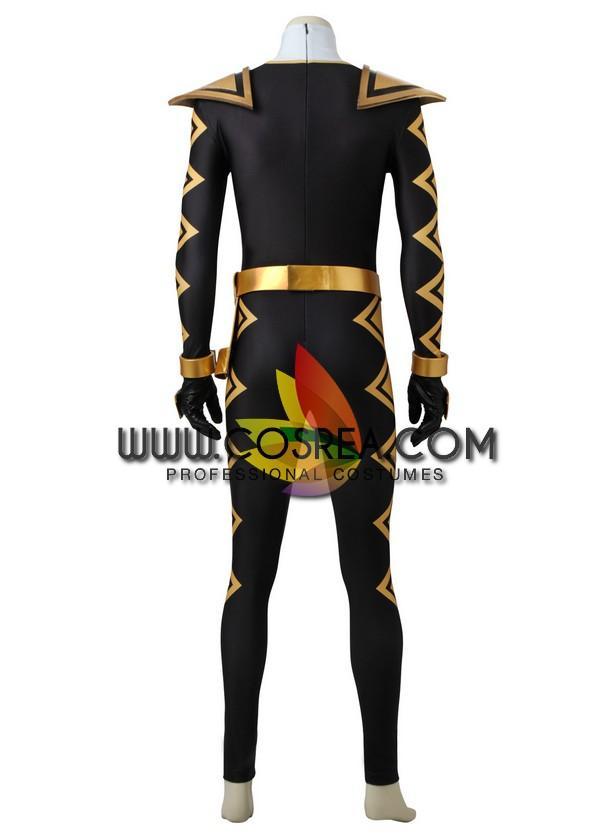 Cosrea P-T Power Rangers Dino Thunder Black Ranger Cosplay Costume
