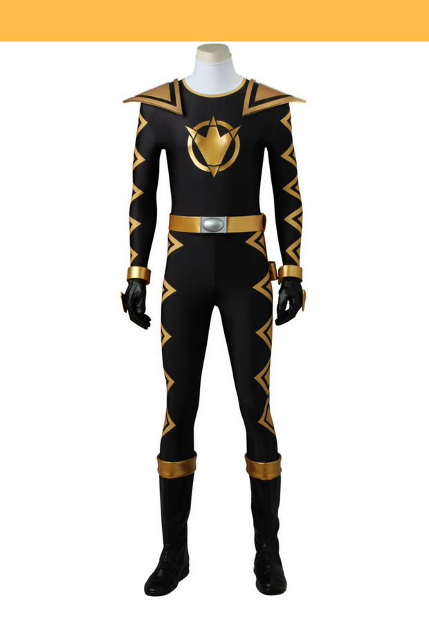 Cosrea P-T Power Rangers Dino Thunder Black Ranger Cosplay Costume