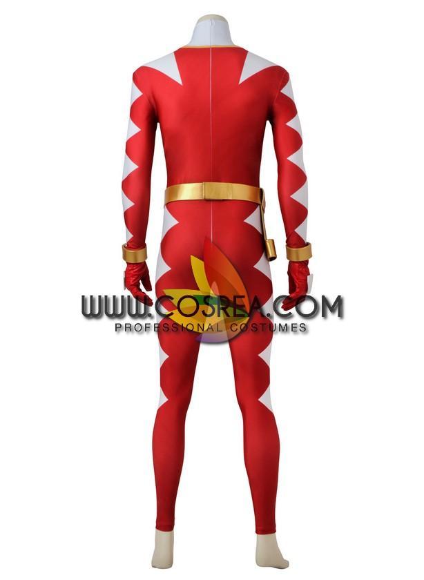 Cosrea P-T Power Rangers Dino Thunder Red Ranger Cosplay Costume