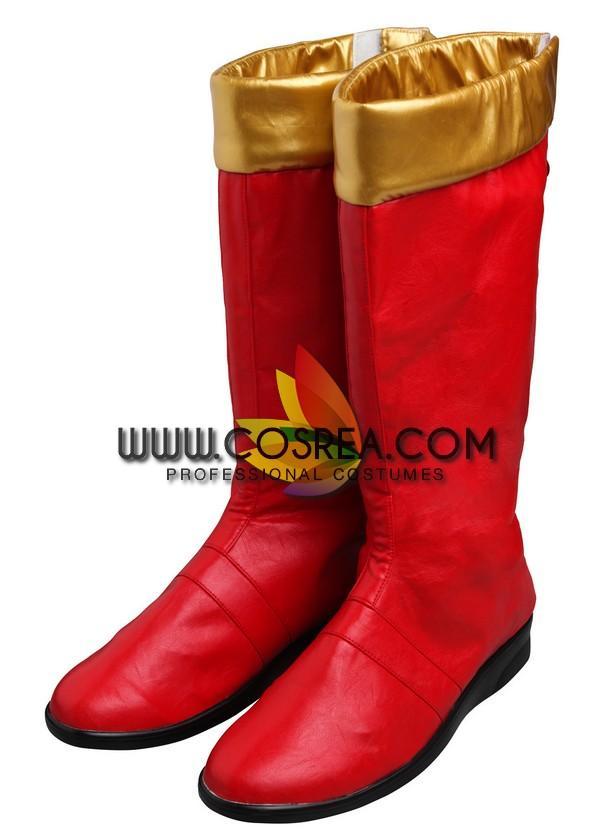 Cosrea P-T Power Rangers Dino Thunder Red Ranger Cosplay Costume