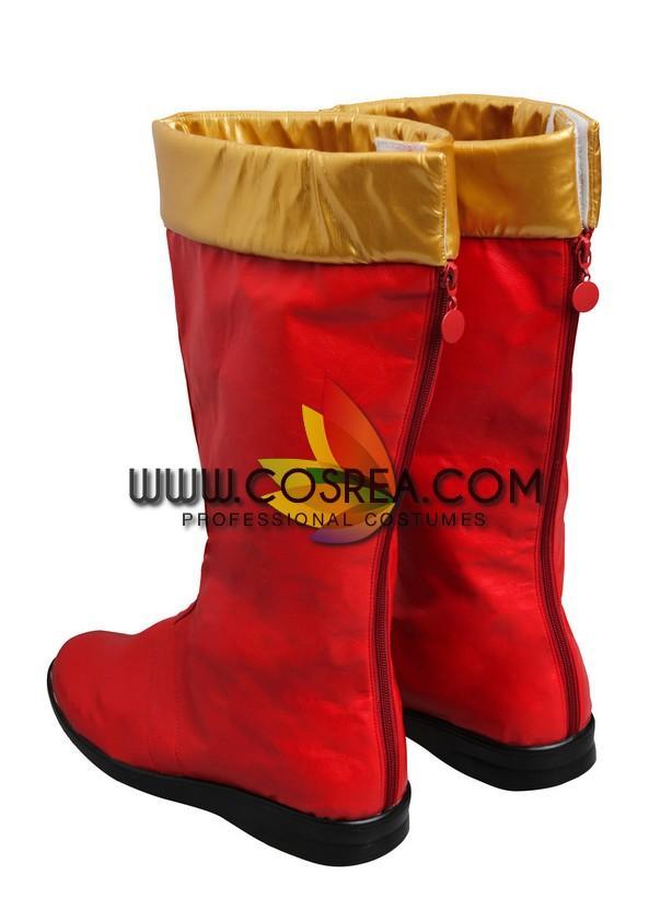 Cosrea P-T Power Rangers Dino Thunder Red Ranger Cosplay Costume