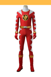 Cosrea P-T Power Rangers Dino Thunder Red Ranger Cosplay Costume