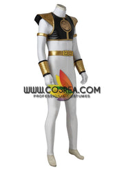 Cosrea P-T Power Rangers Kyoryu Sentai White Ranger Cosplay Costume
