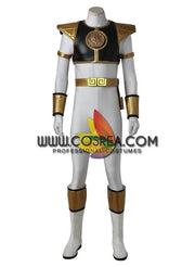 Cosrea P-T Power Rangers Kyoryu Sentai White Ranger Cosplay Costume