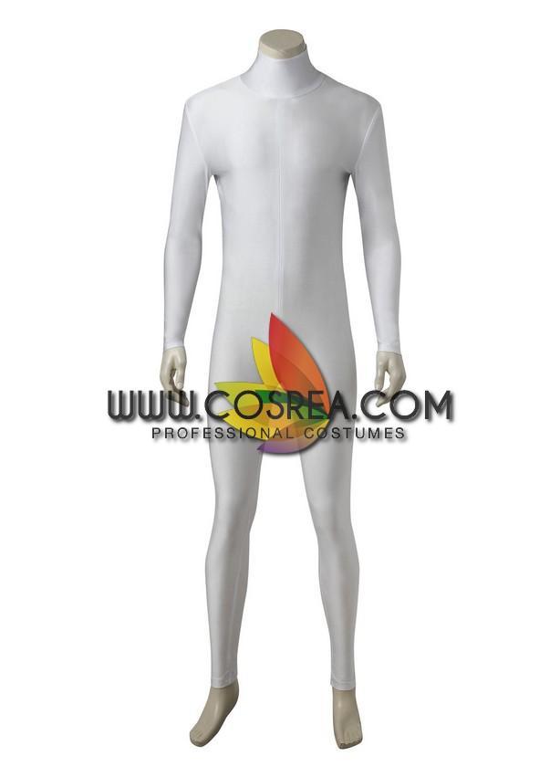 Cosrea P-T Power Rangers Kyoryu Sentai White Ranger Cosplay Costume