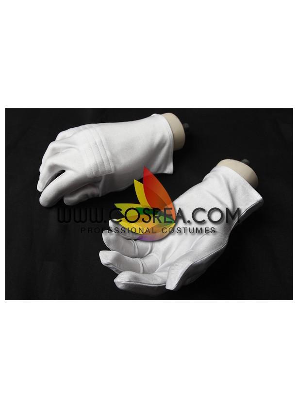 Cosrea P-T Power Rangers Kyoryu Sentai White Ranger Cosplay Costume