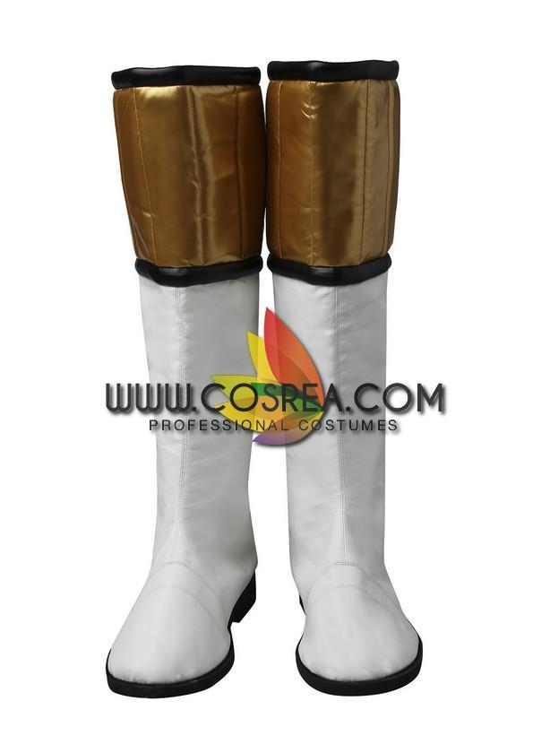 Cosrea P-T Power Rangers Kyoryu Sentai White Ranger Cosplay Costume