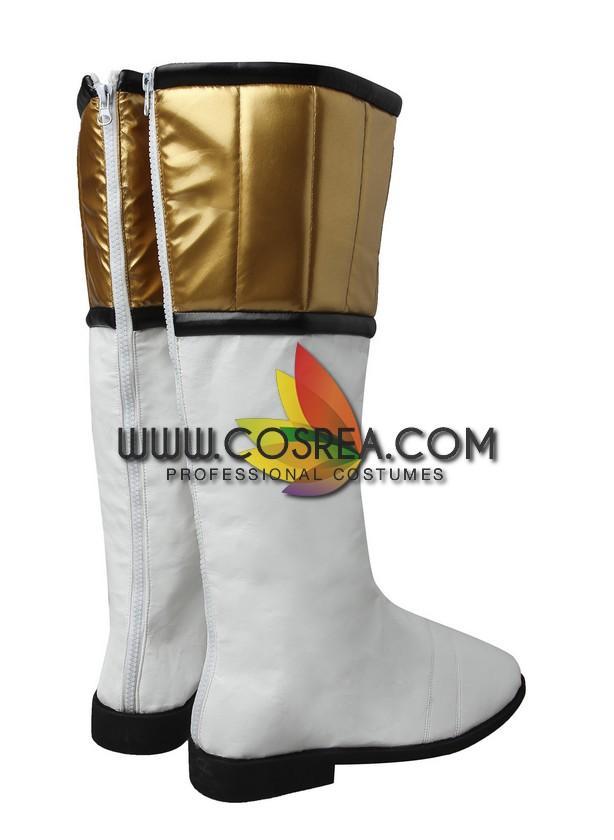 Cosrea P-T Power Rangers Kyoryu Sentai White Ranger Cosplay Costume