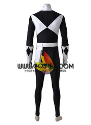 Cosrea P-T Power Rangers Mighty Morphin Black Ranger Cosplay Costume