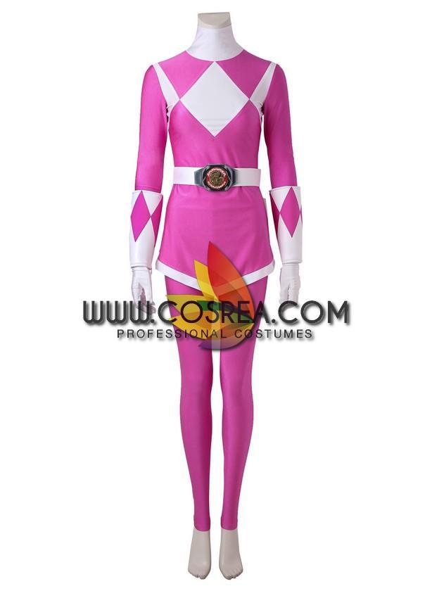 Cosrea P-T Power Rangers Mighty Morphin Pink Ranger Cosplay Costume