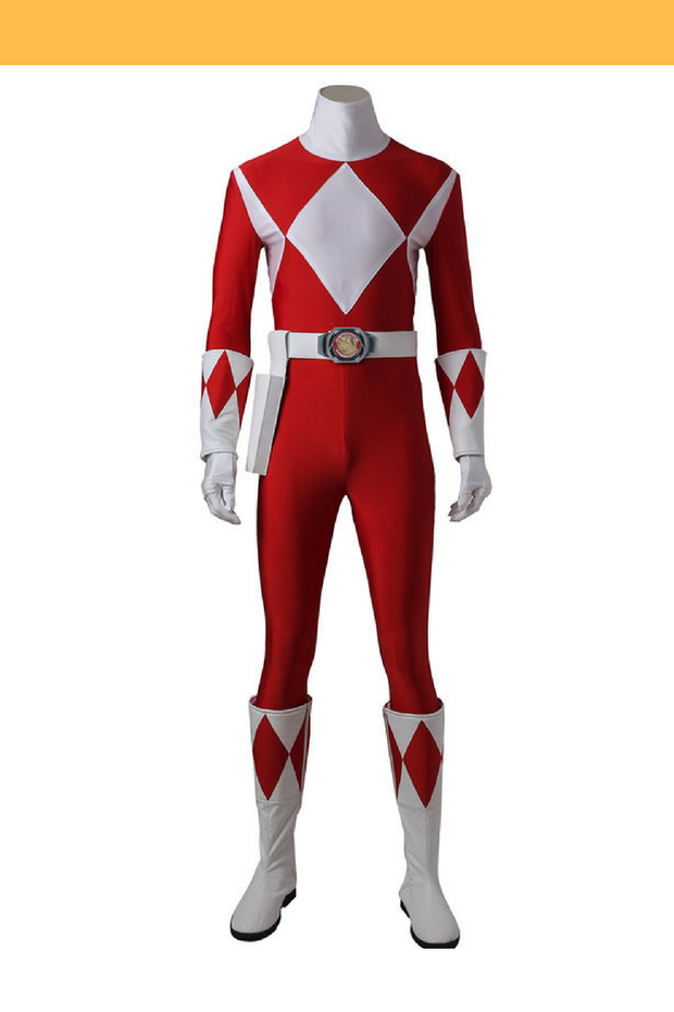 Red Ranger Body Mighty Morphin Power Rangers Red Ranger Cosplay Costume - Cosrea Cosplay