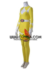 Cosrea P-T Power Rangers Mighty Morphin Yellow Ranger Cosplay Costume