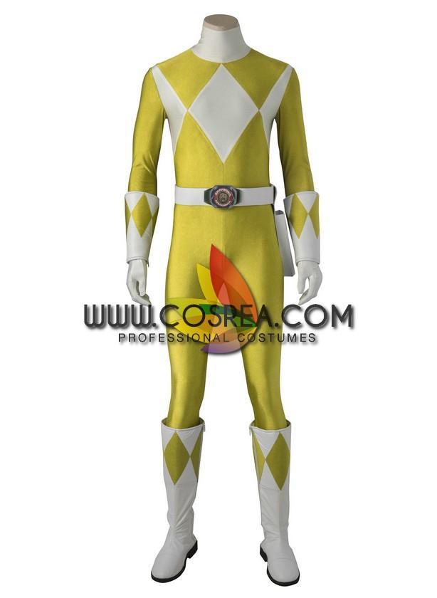Cosrea P-T Power Rangers Zyuranger Yellow Ranger Cosplay Costume