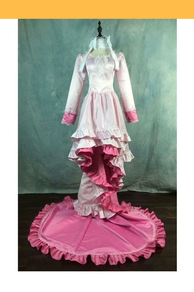 Cosrea P-T Puella Magi Madoka Ultimate Satin With Extended Train Cosplay Costume