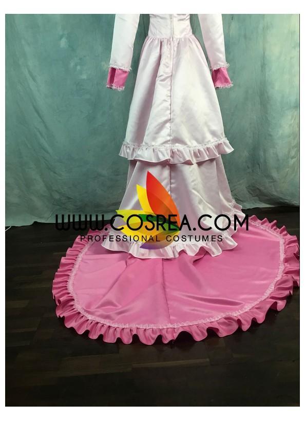 Cosrea P-T Puella Magi Madoka Ultimate Satin With Extended Train Cosplay Costume