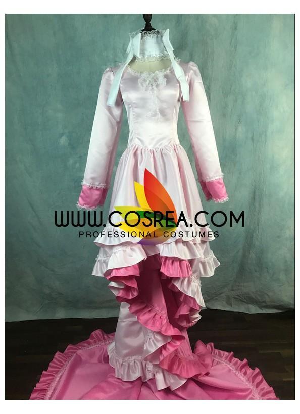 Cosrea P-T Puella Magi Madoka Ultimate Satin With Extended Train Cosplay Costume