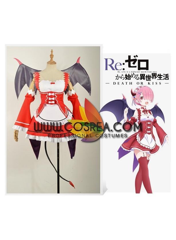 Cosrea P-T Re Zero Ram Death Or Kiss Cosplay Costume
