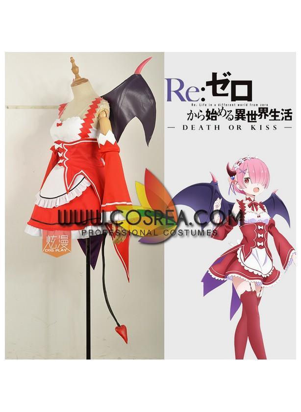 Cosrea P-T Re Zero Ram Death Or Kiss Cosplay Costume