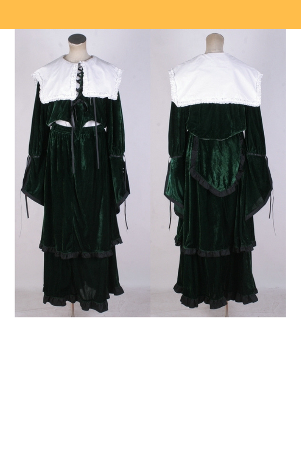 Rozen Maiden Suiseiseki Green Velvet Cosplay Costume