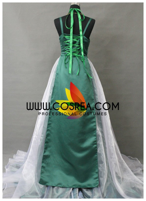 Cosrea P-T Sailormoon Princess Neptune Dark Green Cosplay Costume