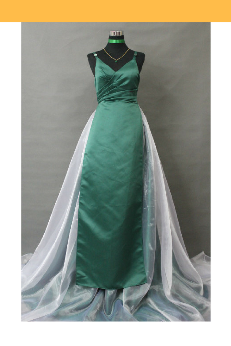 Cosrea P-T Sailormoon Princess Neptune Dark Green Cosplay Costume