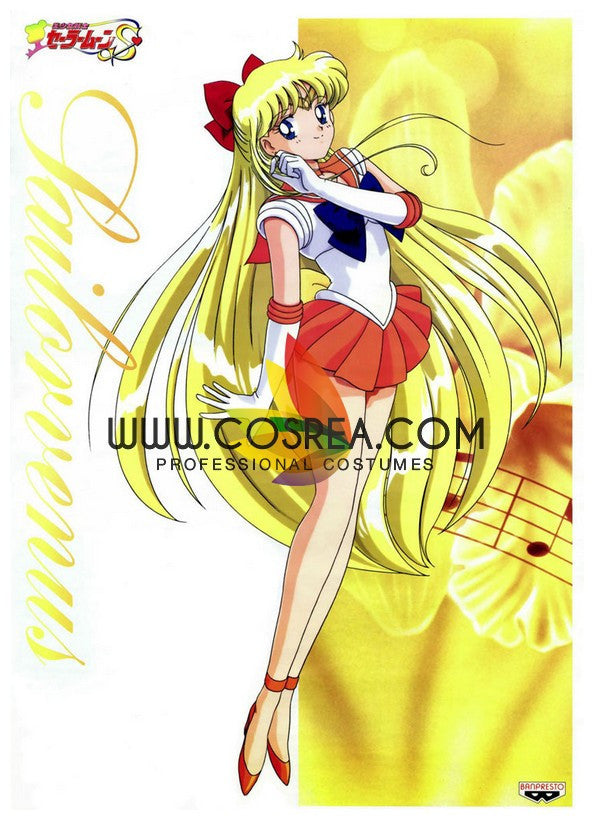 Cosrea P-T Sailormoon Sailor Venus Minako Aino Cosplay Costume