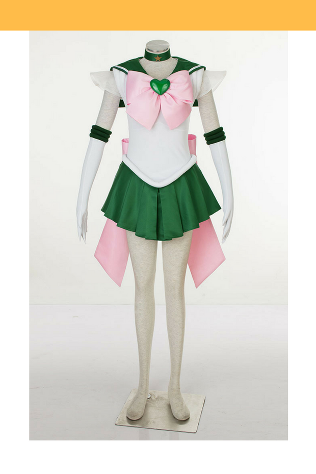 Cosrea P-T Sailormoon Super S Sailor Jupiter Makoto Kino Cosplay Costume