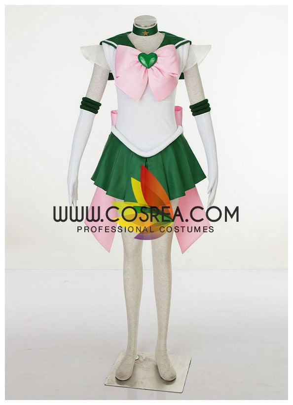 Cosrea P-T Sailormoon Super S Sailor Jupiter Makoto Kino Cosplay Costume