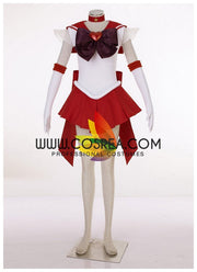 Cosrea P-T Sailormoon Super S Sailor Mars Rei Hino Cosplay Costume