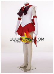 Cosrea P-T Sailormoon Super S Sailor Mars Rei Hino Cosplay Costume