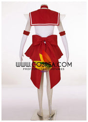 Cosrea P-T Sailormoon Super S Sailor Mars Rei Hino Cosplay Costume