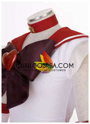 Cosrea P-T Sailormoon Super S Sailor Mars Rei Hino Cosplay Costume