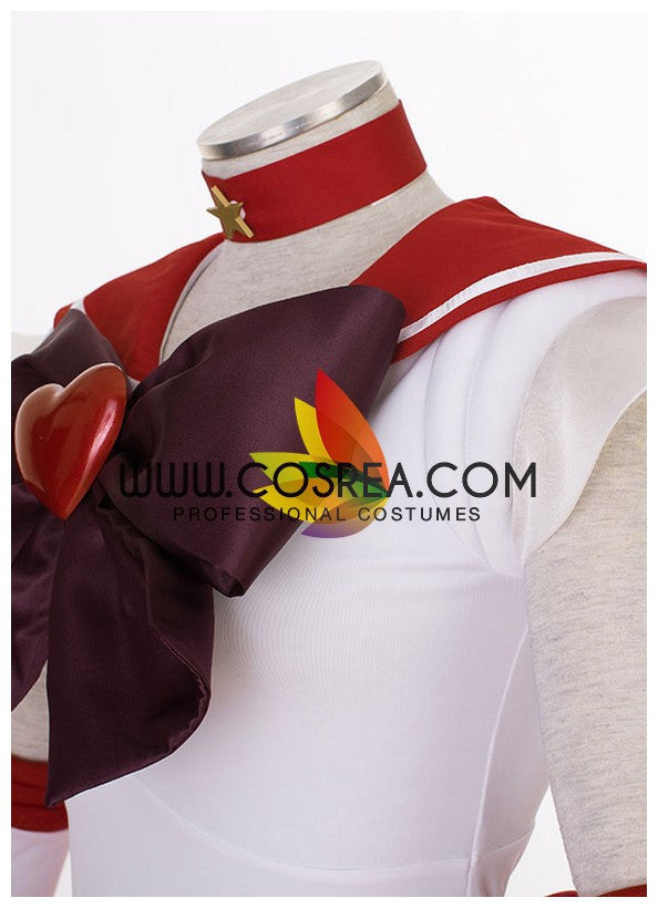 Cosrea P-T Sailormoon Super S Sailor Mars Rei Hino Cosplay Costume