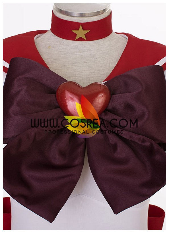 Cosrea P-T Sailormoon Super S Sailor Mars Rei Hino Cosplay Costume