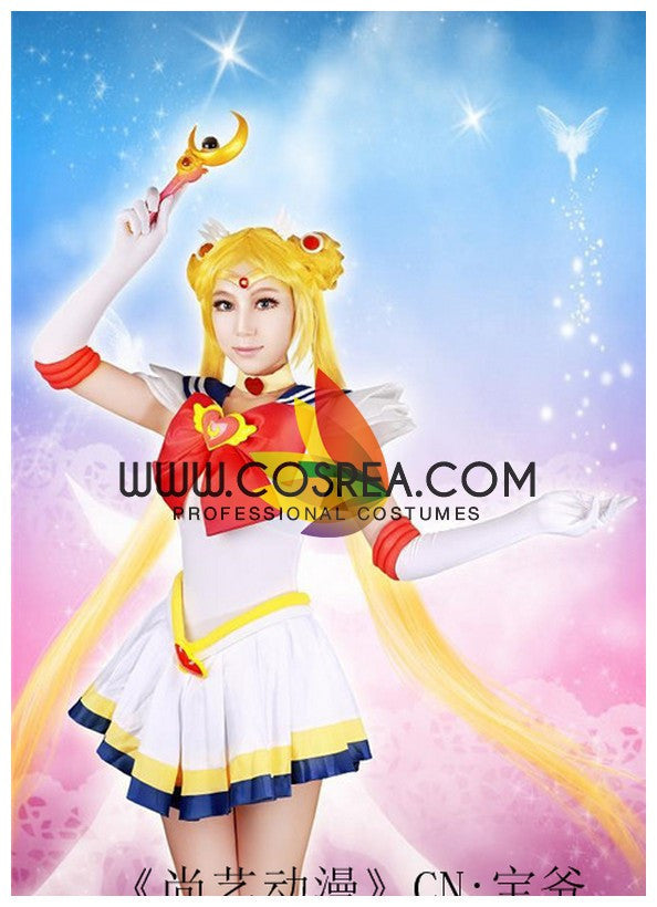 Cosrea P-T Sailormoon Super S Sailor Moon Cosplay Costume