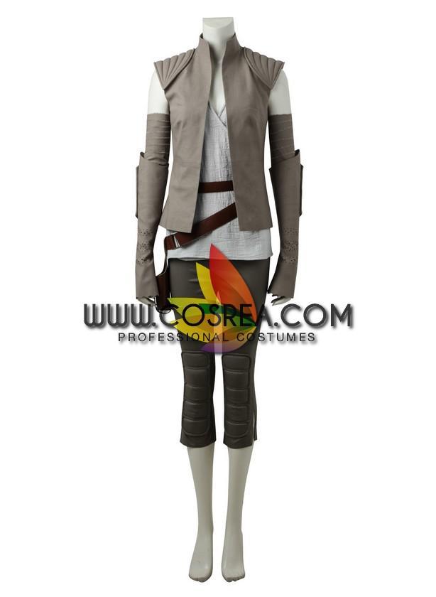 Cosrea P-T Star Wars Rey The Last Jedi Island Cosplay Costume