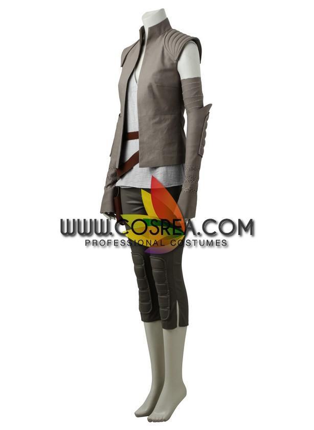 Cosrea P-T Star Wars Rey The Last Jedi Island Cosplay Costume