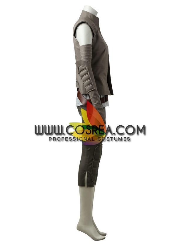 Cosrea P-T Star Wars Rey The Last Jedi Island Cosplay Costume