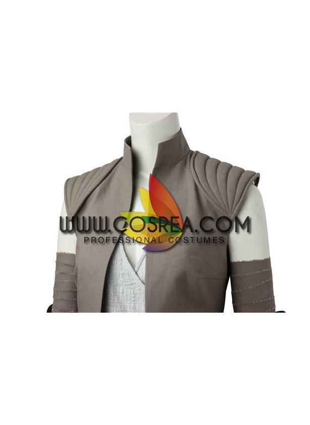 Cosrea P-T Star Wars Rey The Last Jedi Island Cosplay Costume