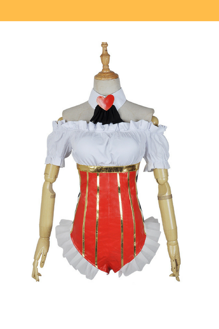 Cosrea P-T Super Sonico Red Queen Cosplay Costume