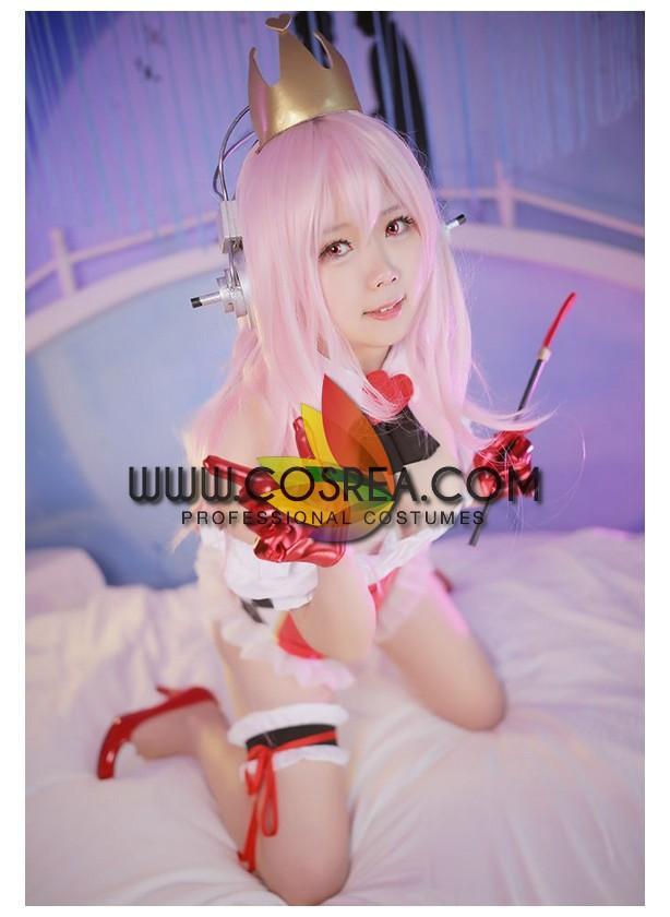Cosrea P-T Super Sonico Red Queen Cosplay Costume