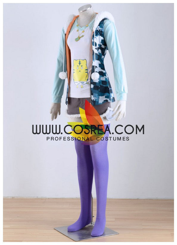 Cosrea P-T Super Sonico Tiger Hoodie Cosplay Costume