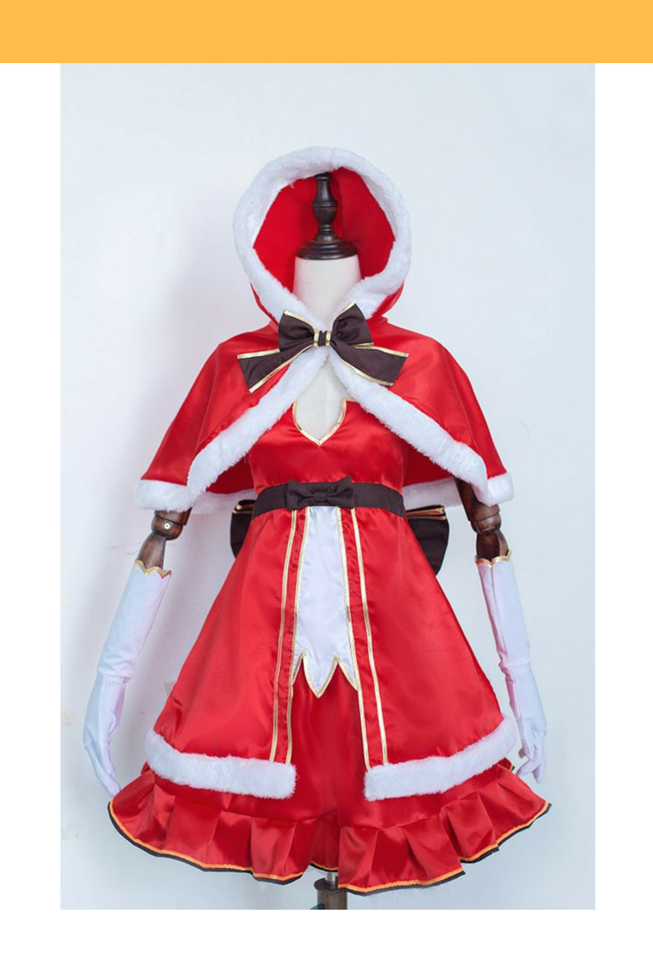 Genshin Impact Barbara Christmas Hoop Skirt Cosplay Costume - Cosplay Shop